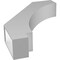 Ekena Millwork 5 1/2-in. W x 24-in. D x 32-in. H Imperial Architectural Grade PVC Knee Brace BRCP055X24X32IMP - alternate 3